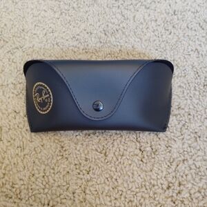 NEW Ray-Ban Black Leather Glasses Case